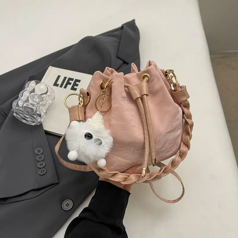 Women's Drawstring Shoulder Bag 2024 Spring Summer - Image 9