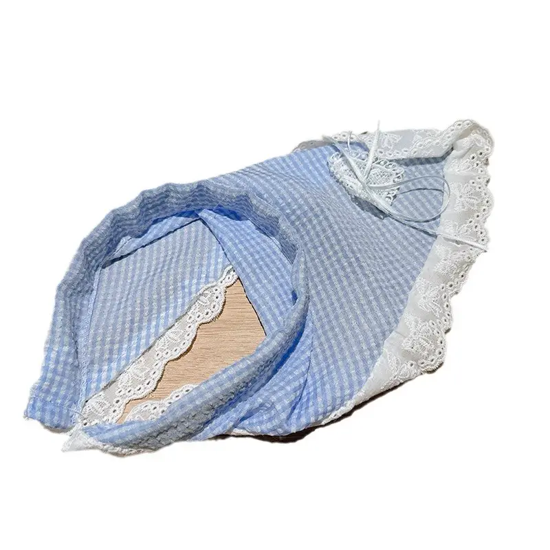 Lace Hair Hoop Women's Vintage Ins Style Seaside Photo French Style Baotou Triangle Scarf Headwear - Image 13