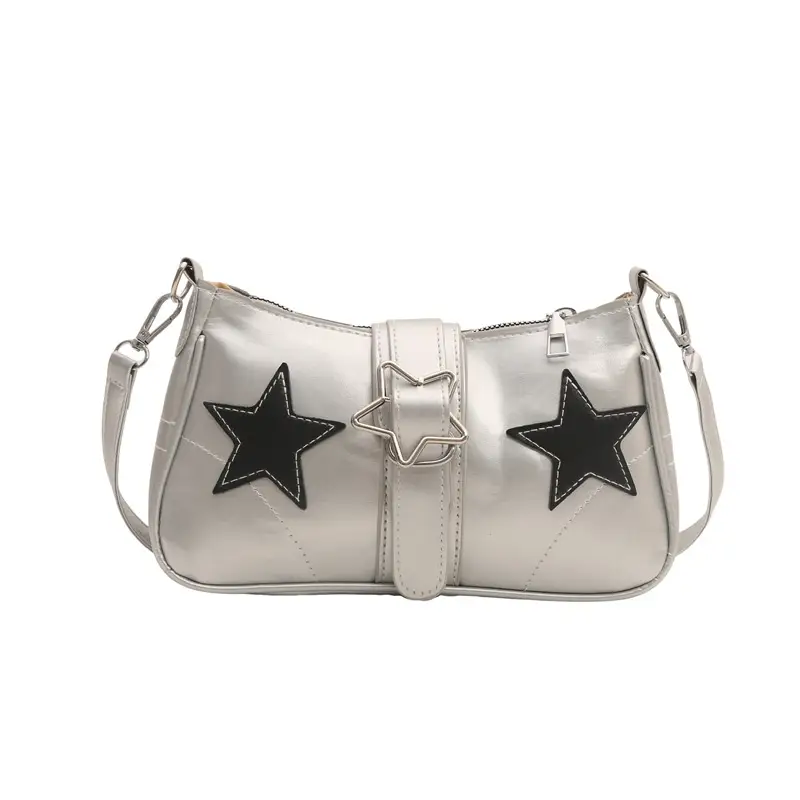 Sweet Star Heart Insolated Women's Shoulder Bag Black