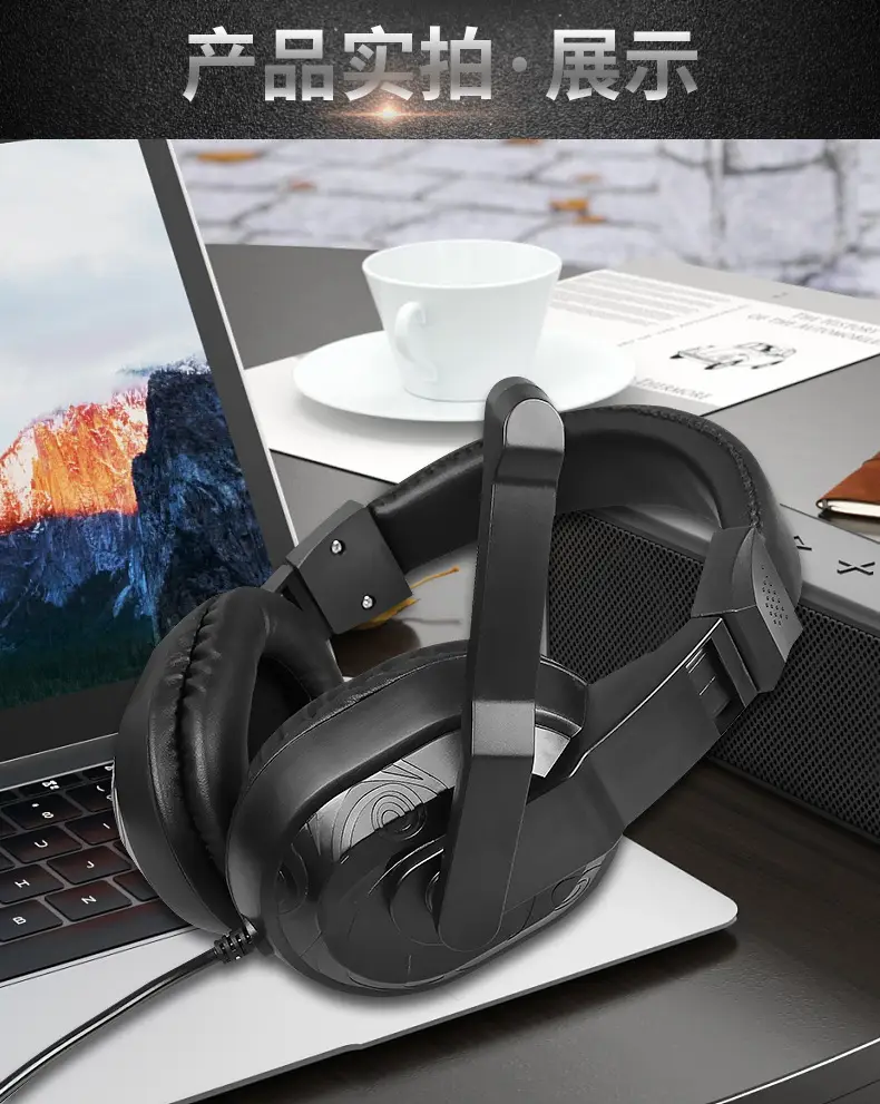 MISDE Gaming Headset Red Black Over Ear — feature 14