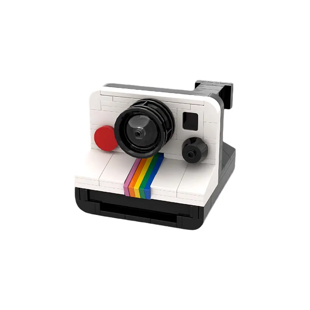 Cross-border building blocks number SY8001 Polaroid SX-70 camera puzzle assembly building blocks ornaments wholesale