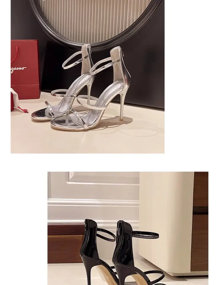 High heels women's thin heel wholesale new summer sexy catwalk hate sky high word with black waterproof platform nude sandals — feature 16