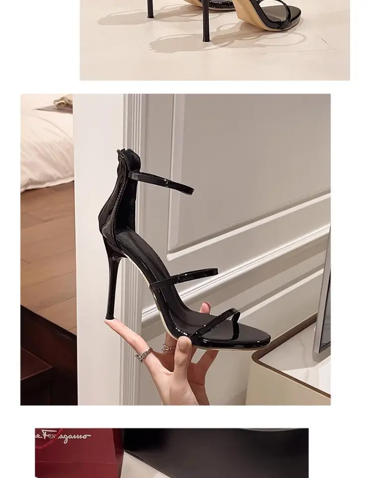 High heels women's thin heel wholesale new summer sexy catwalk hate sky high word with black waterproof platform nude sandals — feature 17