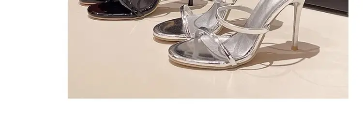 High heels women's thin heel wholesale new summer sexy catwalk hate sky high word with black waterproof platform nude sandals — feature 19