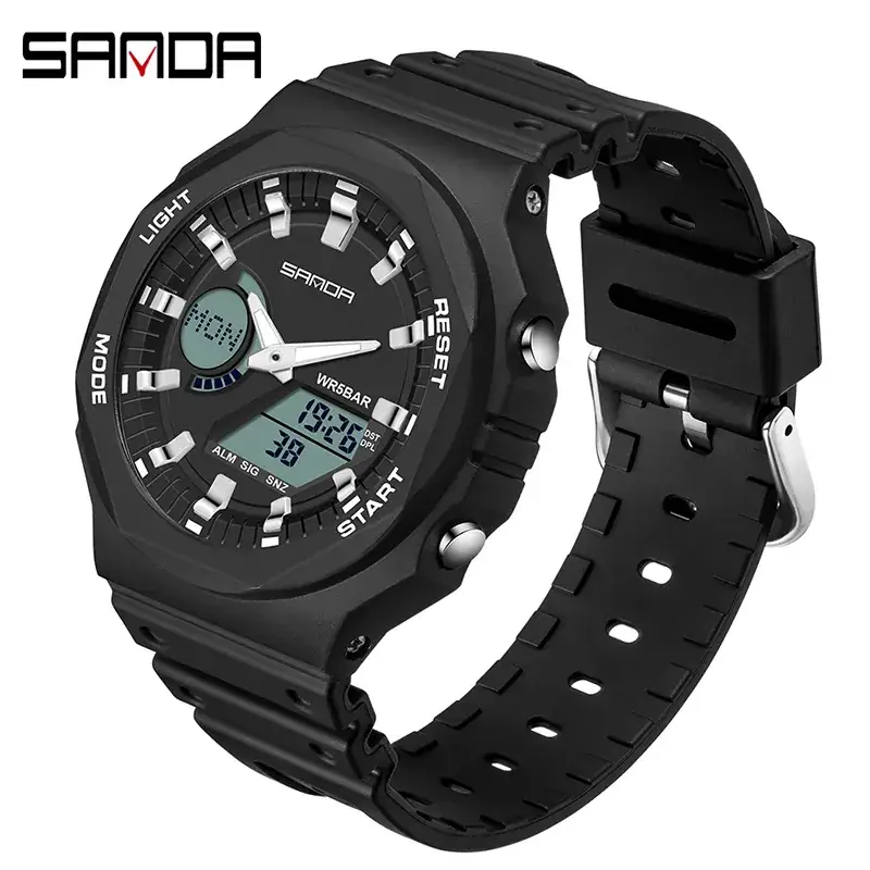 Sanda Men's Women's Transparent Strap Digital Watch - Image 11