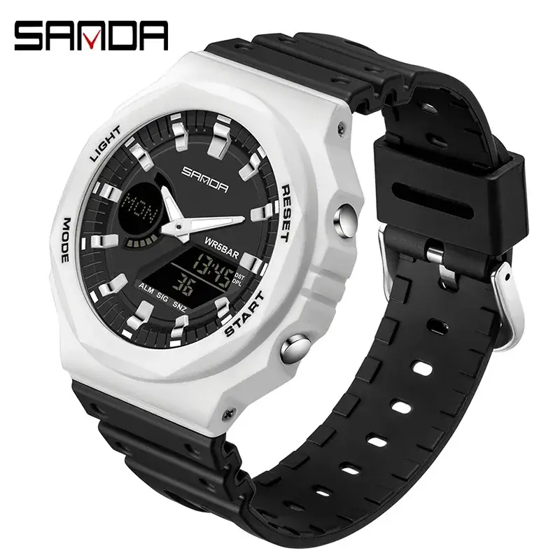 Sanda Men's Women's Transparent Strap Digital Watch - Image 13
