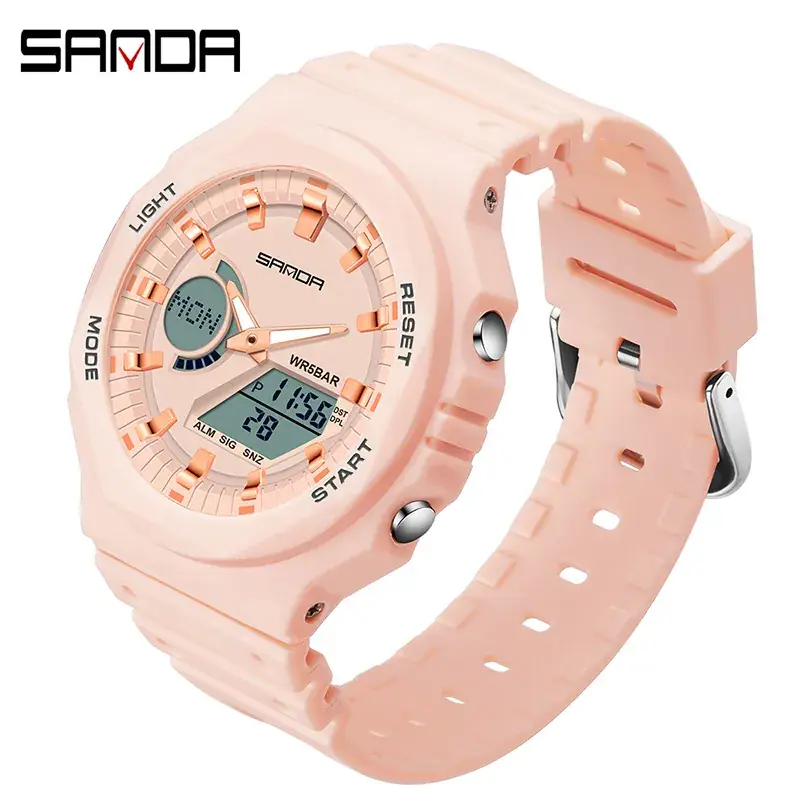 Sanda Men's Women's Transparent Strap Digital Watch - Image 16