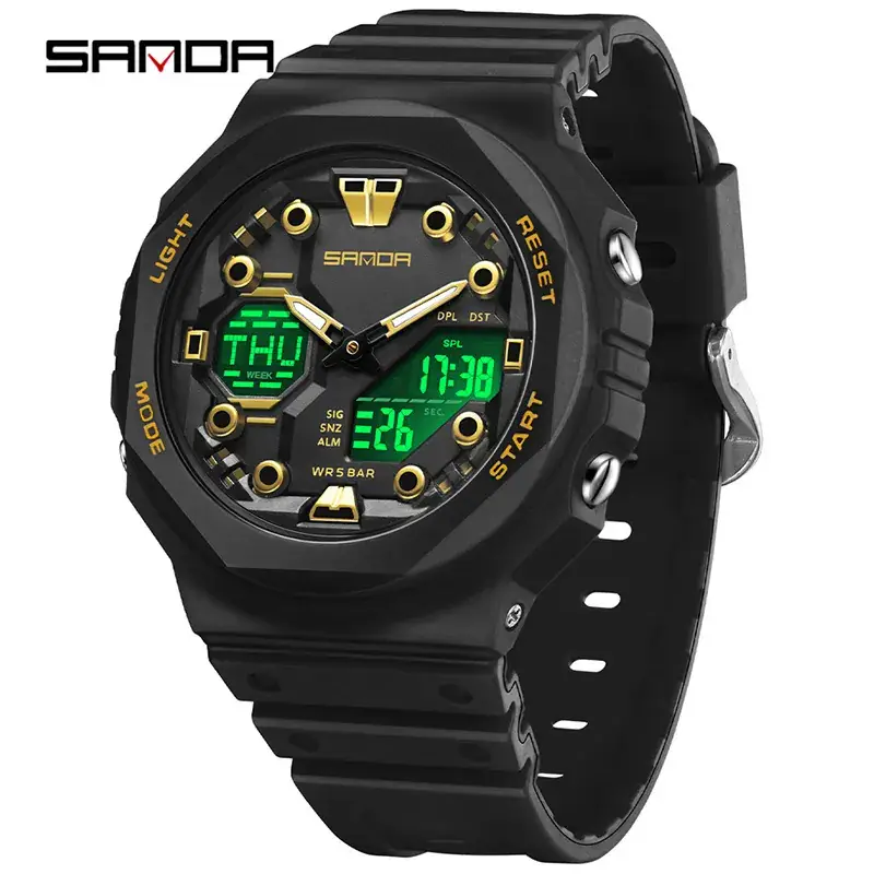 Sanda Men's Women's Transparent Strap Digital Watch - Image 3