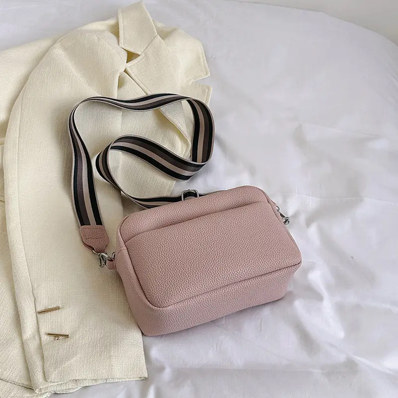 Black PU Leather Crossbody Bag for Women 2025