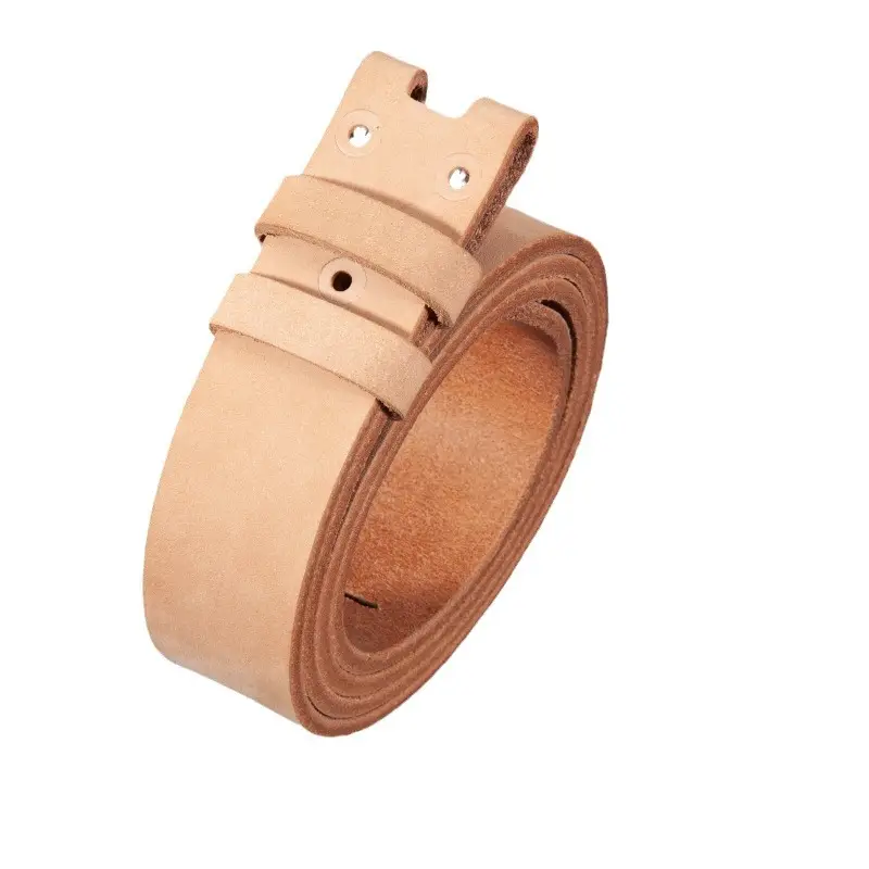 Men's Wide Hole Replacement Belt Real Cowhide