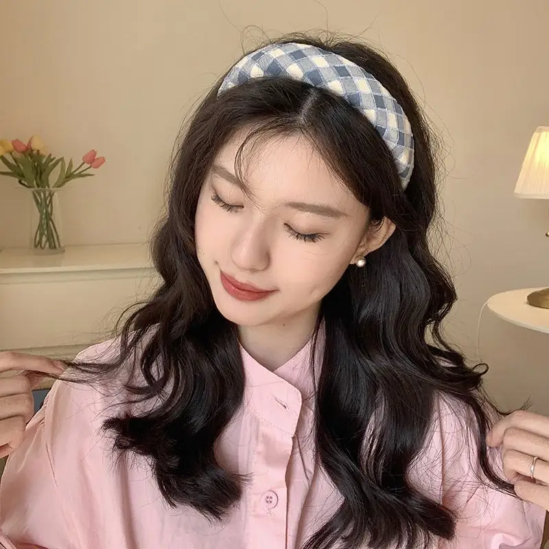 Plaid Headband for Women 2024 K-Style Elegant Hair Accessory — feature 4