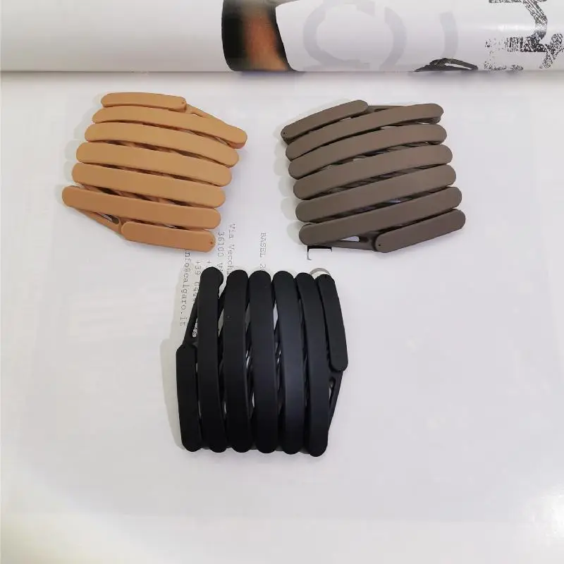 Folding headband-ginger black brown