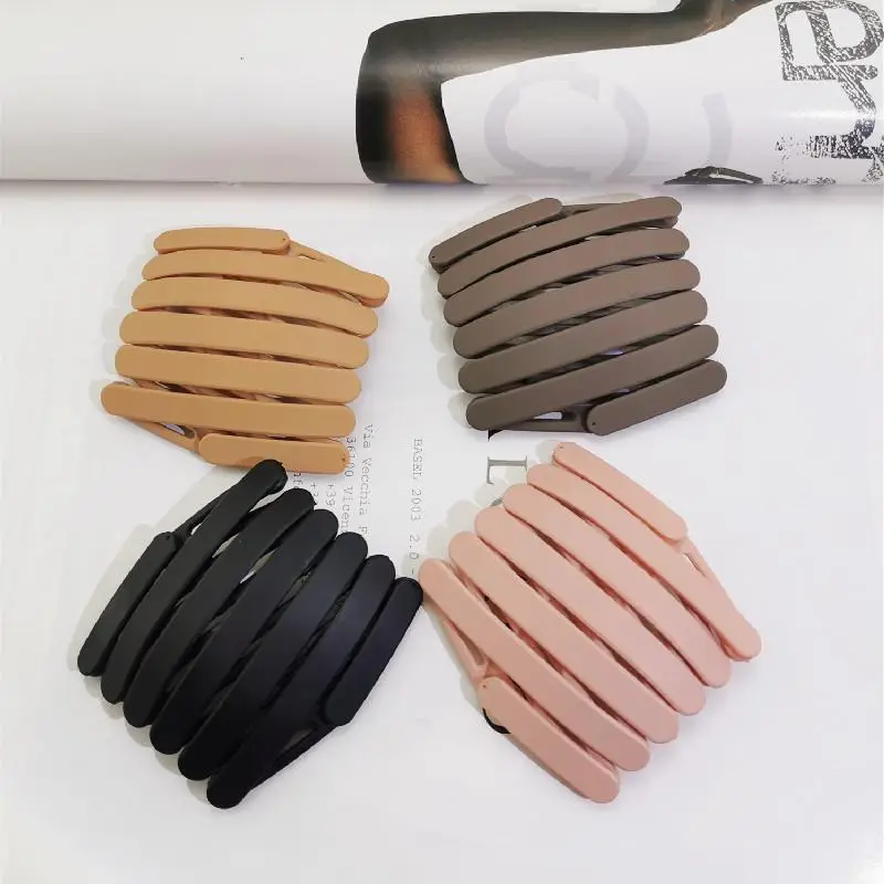 Folding headband-ginger brown black Korean powder