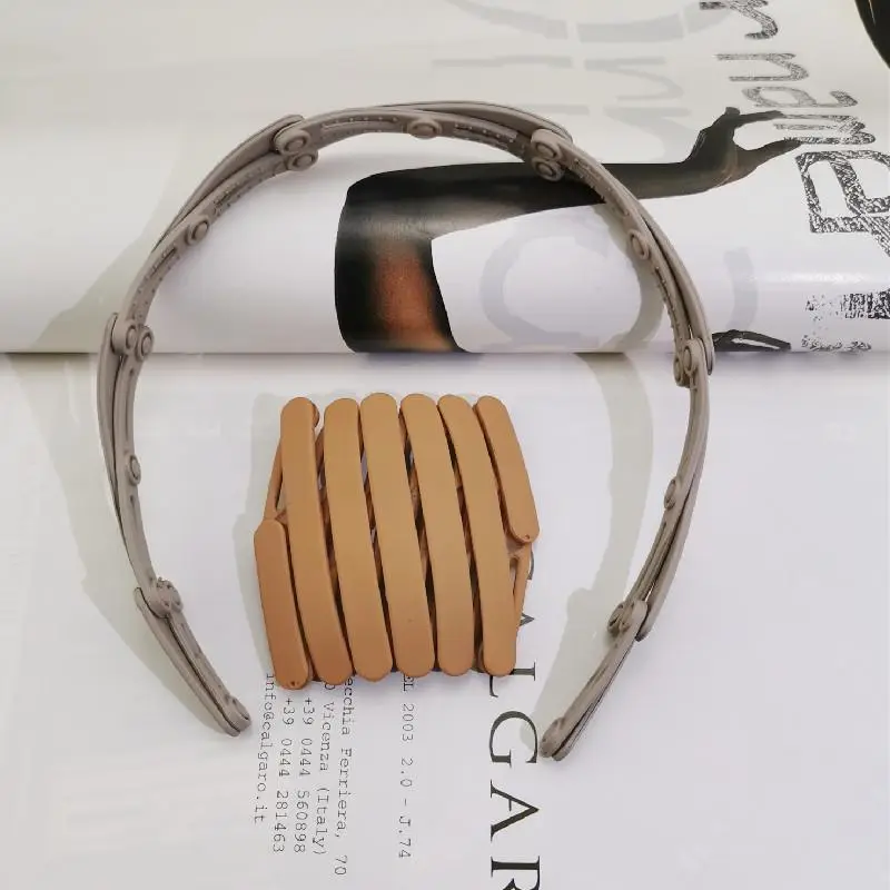 Folding headband-khaki ginger 2 piece set