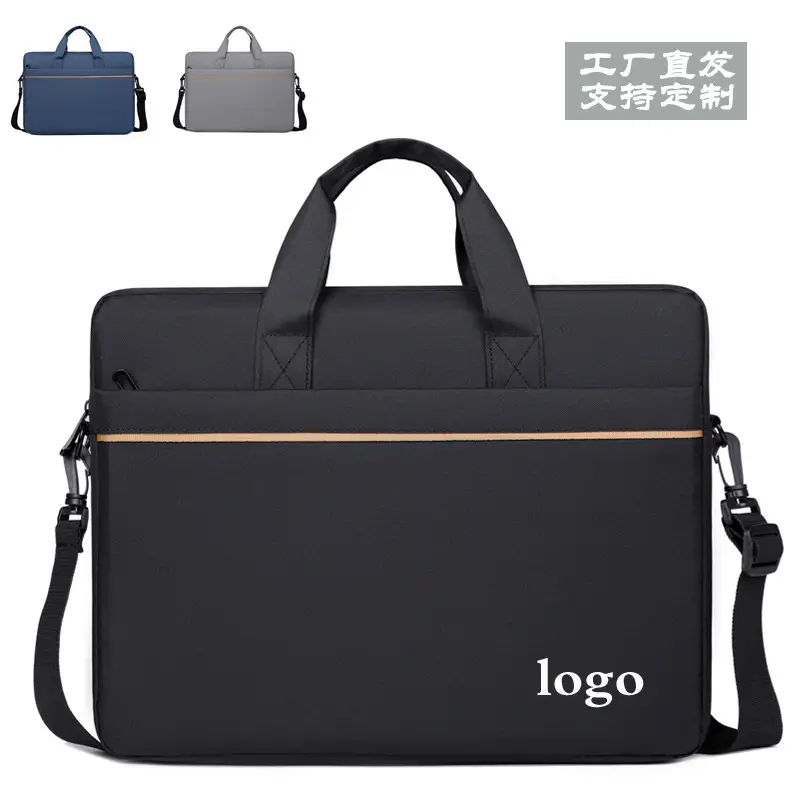 15inch Laptop Bag Blue Men's Business Shoulder Bag - Image 5