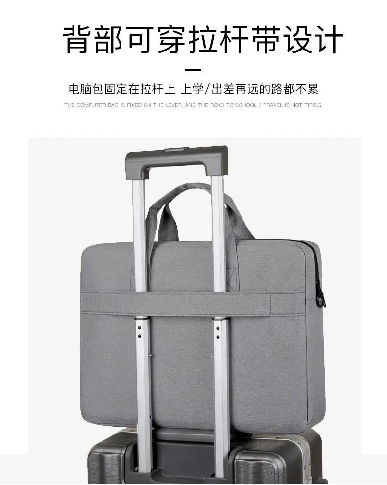 15inch Laptop Bag Blue Men's Business Shoulder Bag — feature 10