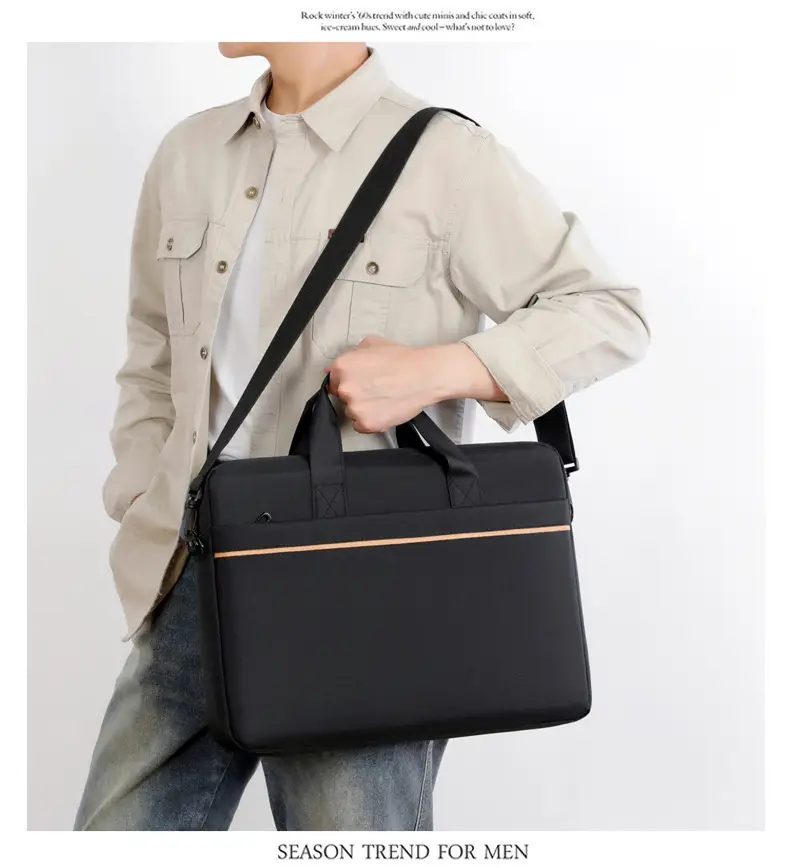 15inch Laptop Bag Blue Men's Business Shoulder Bag — feature 29