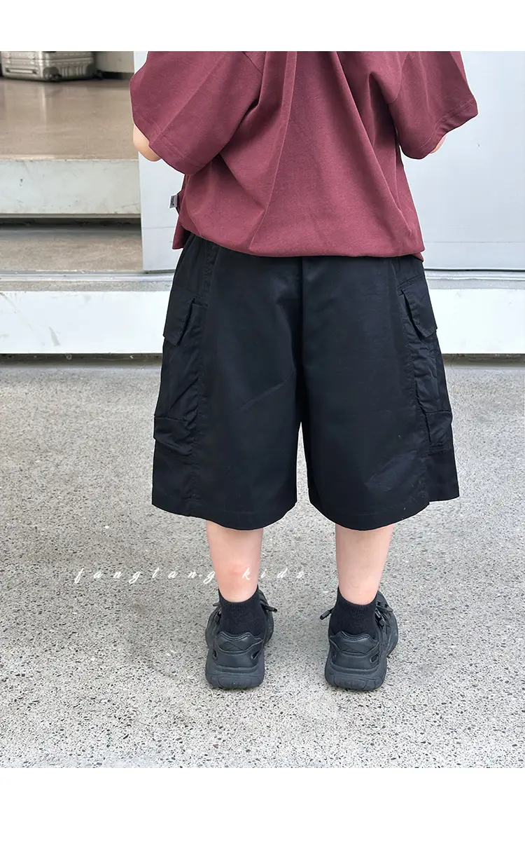 Boys Cargo Shorts Summer Wear 2025 New Korean Style Casual Pants Kidsren Medium Pants Five-Quarter Pants Medium and Large Kidsren's Pants — feature 15