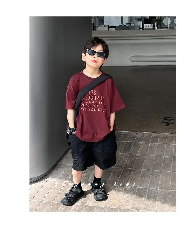 Boys Cargo Shorts Summer Wear 2025 New Korean Style Casual Pants Kidsren Medium Pants Five-Quarter Pants Medium and Large Kidsren's Pants — feature 17