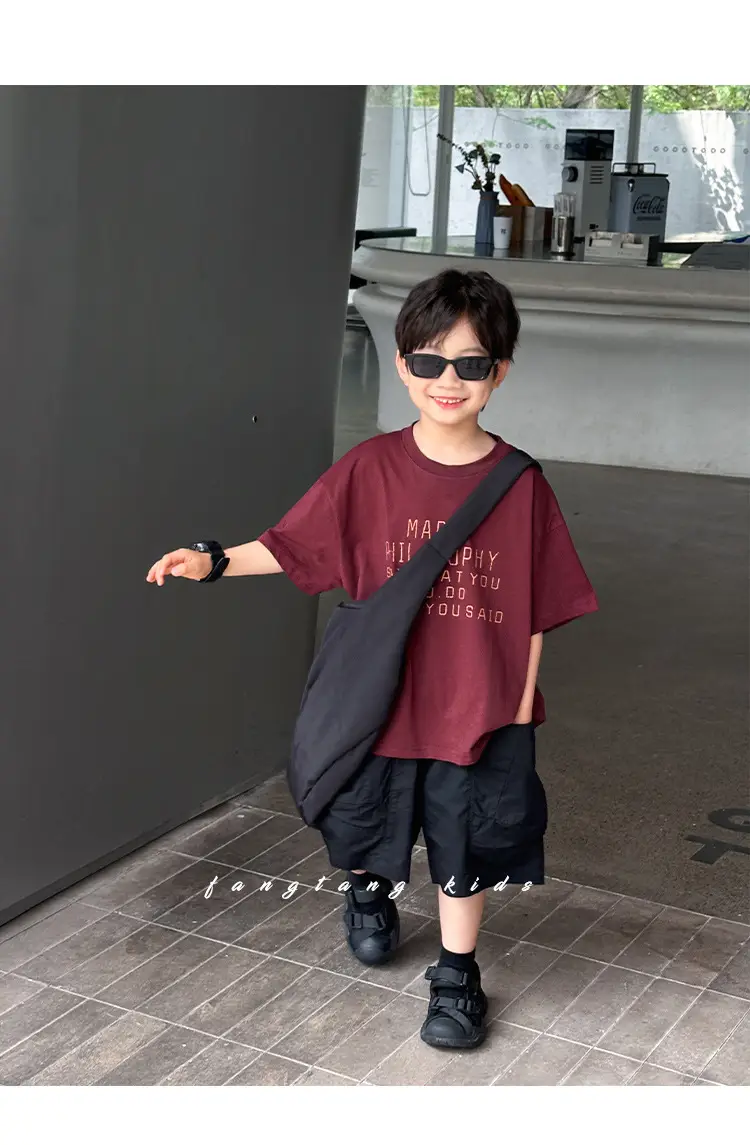 Boys Cargo Shorts Summer Wear 2025 New Korean Style Casual Pants Kidsren Medium Pants Five-Quarter Pants Medium and Large Kidsren's Pants — feature 18