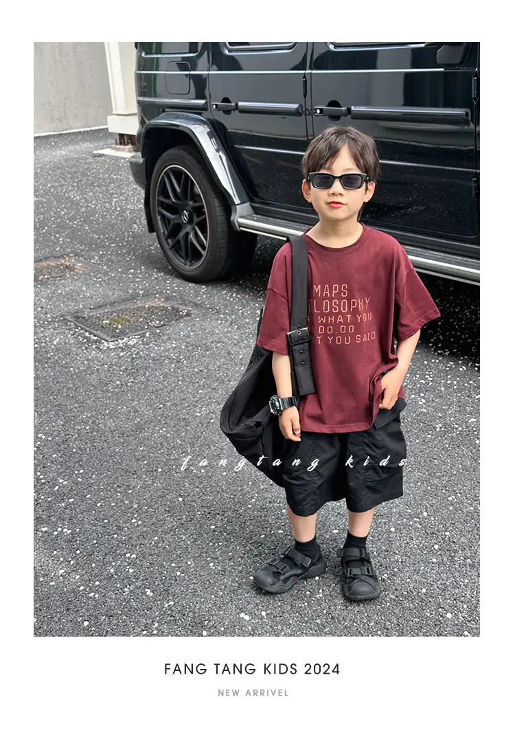 Boys Cargo Shorts Summer Wear 2025 New Korean Style Casual Pants Kidsren Medium Pants Five-Quarter Pants Medium and Large Kidsren's Pants — feature 19
