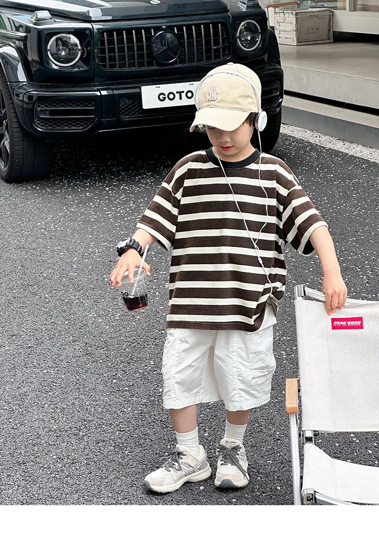 Boys Cargo Shorts Summer Wear 2025 New Korean Style Casual Pants Kidsren Medium Pants Five-Quarter Pants Medium and Large Kidsren's Pants — feature 4