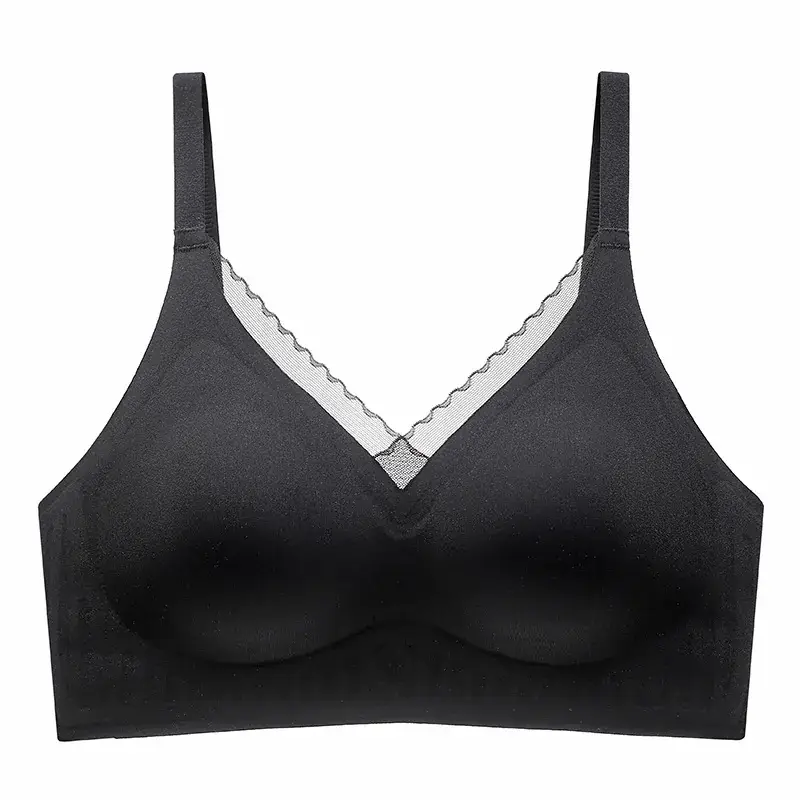 Women's Fixed Cup Traceless Underwear Green Small