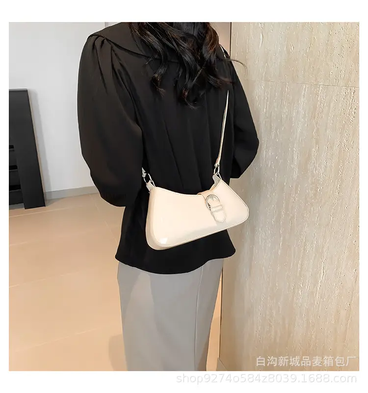 White Patent Leather Shoulder Bag for Women 2026 — feature 21