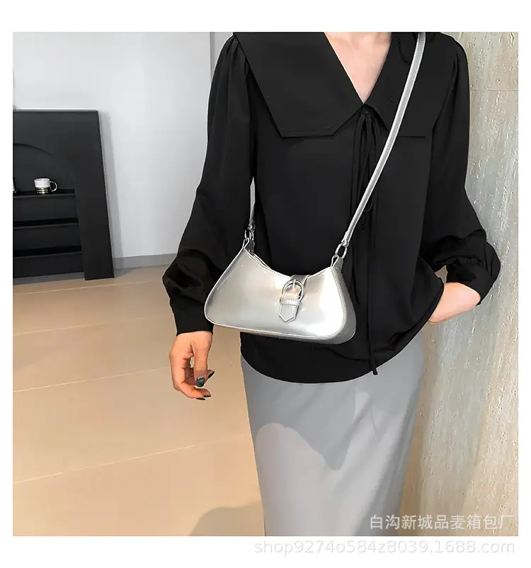 White Patent Leather Shoulder Bag for Women 2026 — feature 25