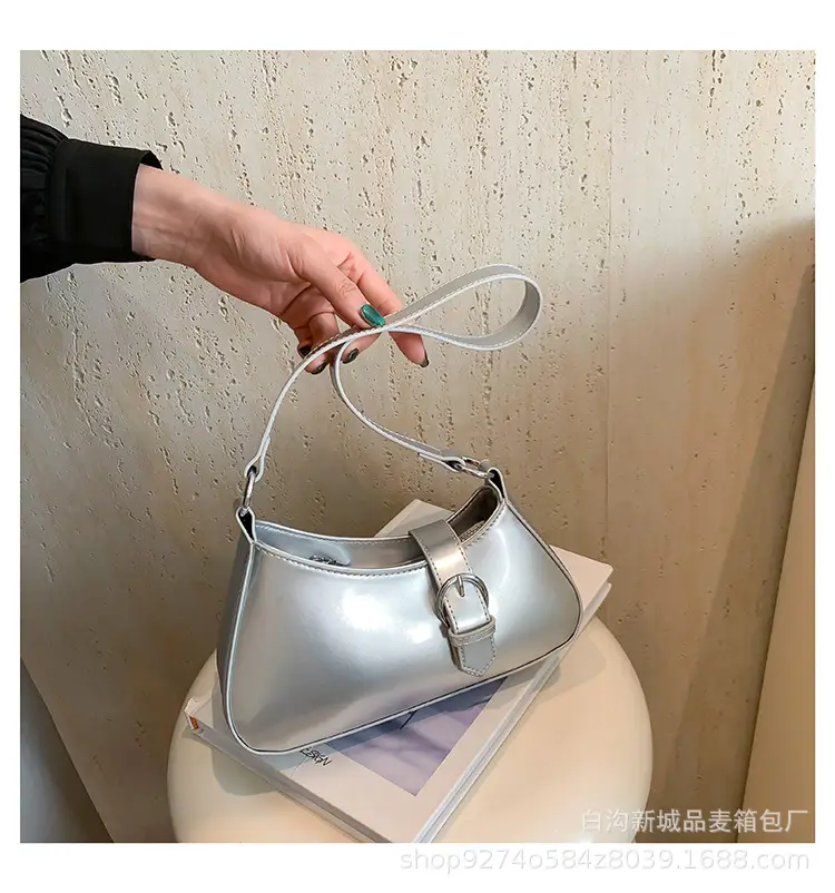 White Patent Leather Shoulder Bag for Women 2026 — feature 26