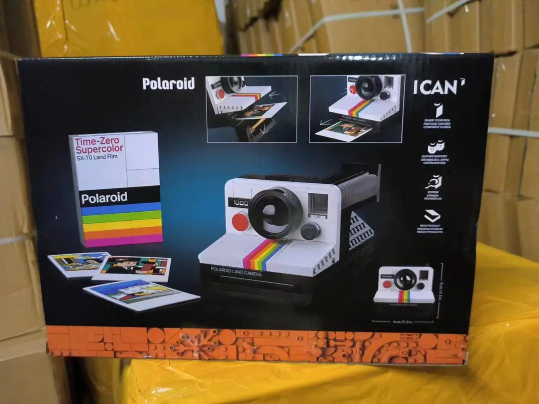 Cross-border building blocks number SY8001 Polaroid SX-70 camera puzzle assembly building blocks ornaments wholesale — feature 1