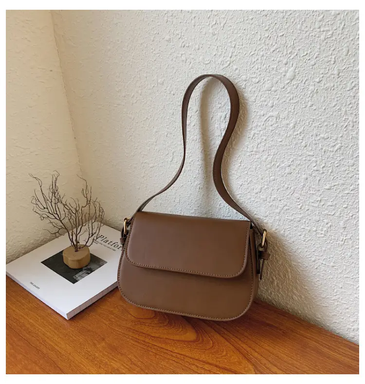 Retro Simple Underarm Bag for Women Brown 2026 - Image 4