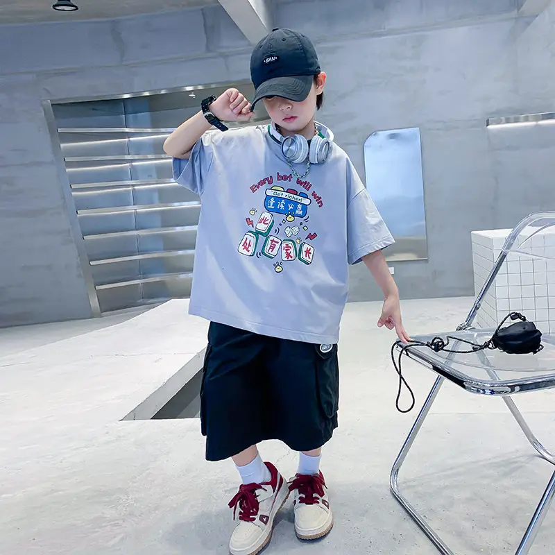 Boys Green Printed T-Shirt 2025 Summer Wear - Image 6