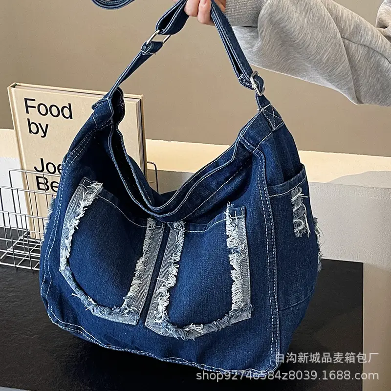 Denim Large Capacity Crossbody Bag for Women 2026 - Image 4