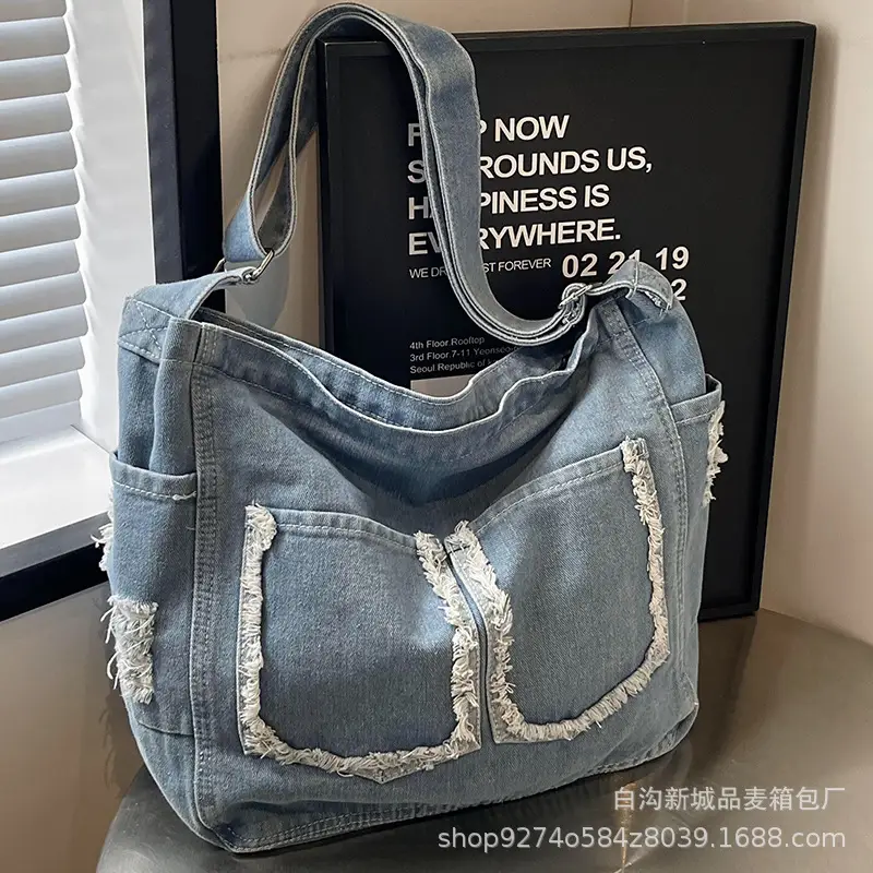 Denim Large Capacity Crossbody Bag for Women 2026 - Image 5