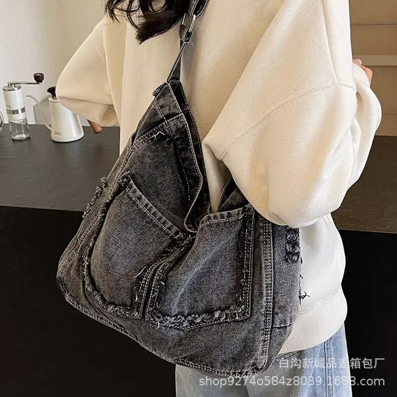 Denim Large Capacity Crossbody Bag for Women 2026 - Image 6