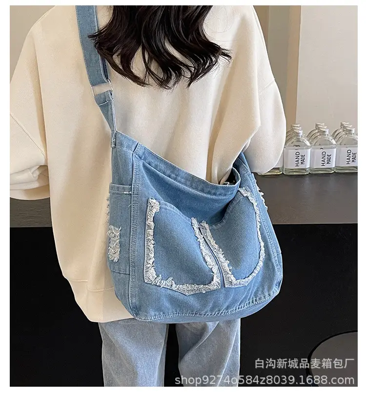 Denim Large Capacity Crossbody Bag for Women 2026 — feature 1