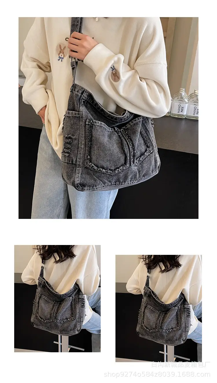 Denim Large Capacity Crossbody Bag for Women 2026 — feature 10
