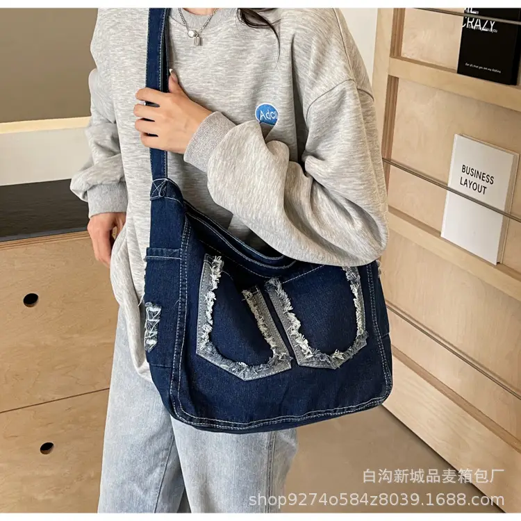 Denim Large Capacity Crossbody Bag for Women 2026 — feature 14