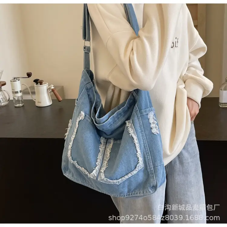 Denim Large Capacity Crossbody Bag for Women 2026 — feature 15