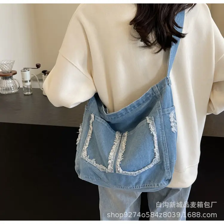Denim Large Capacity Crossbody Bag for Women 2026 — feature 16