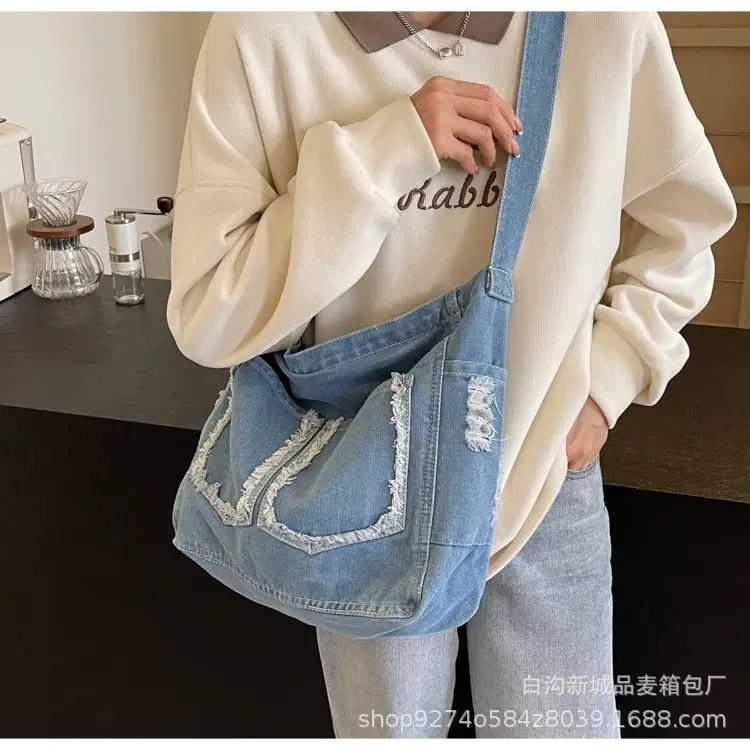 Denim Large Capacity Crossbody Bag for Women 2026 — feature 17