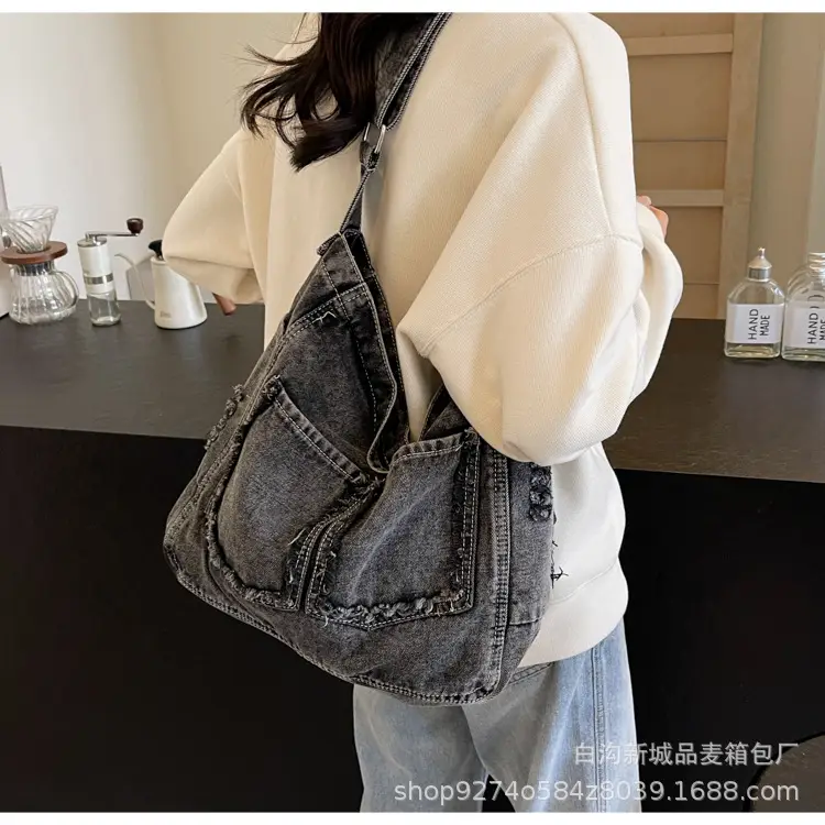 Denim Large Capacity Crossbody Bag for Women 2026 — feature 19