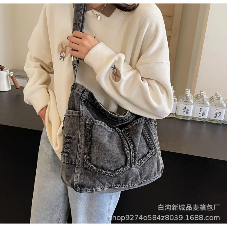Denim Large Capacity Crossbody Bag for Women 2026 — feature 20