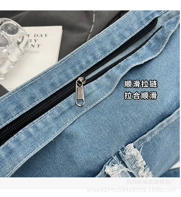 Denim Large Capacity Crossbody Bag for Women 2026 — feature 4