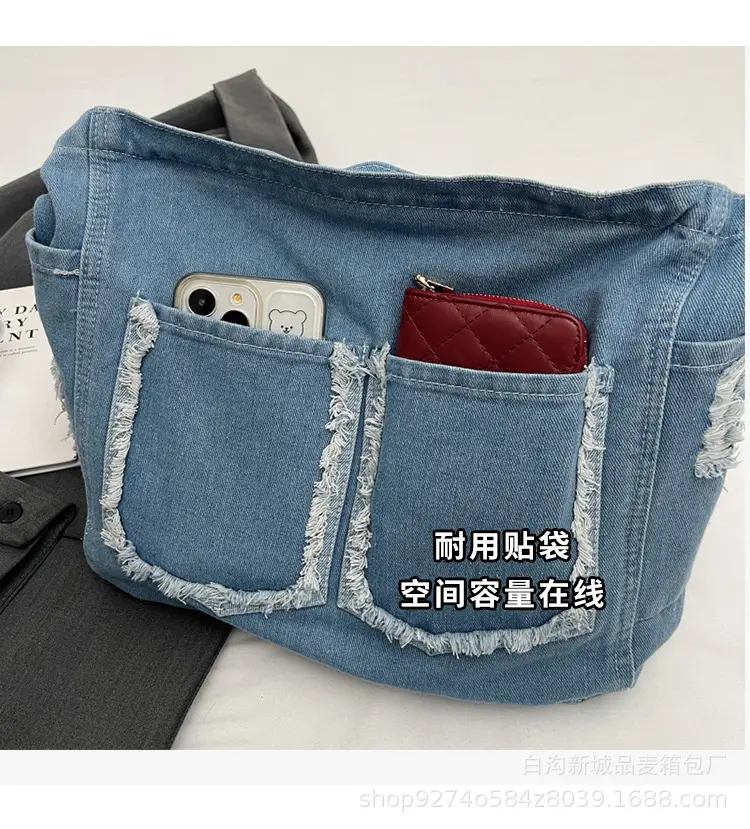 Denim Large Capacity Crossbody Bag for Women 2026 — feature 6