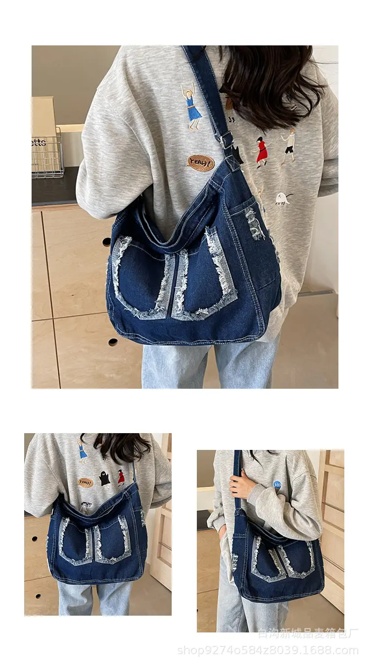 Denim Large Capacity Crossbody Bag for Women 2026 — feature 9