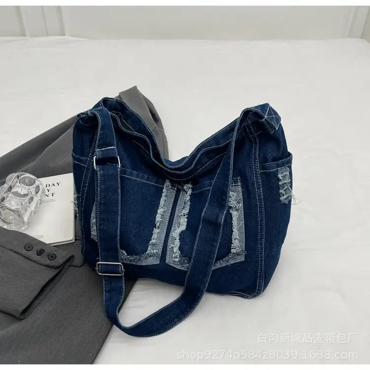Denim Large Capacity Crossbody Bag for Women 2026 - Image 3