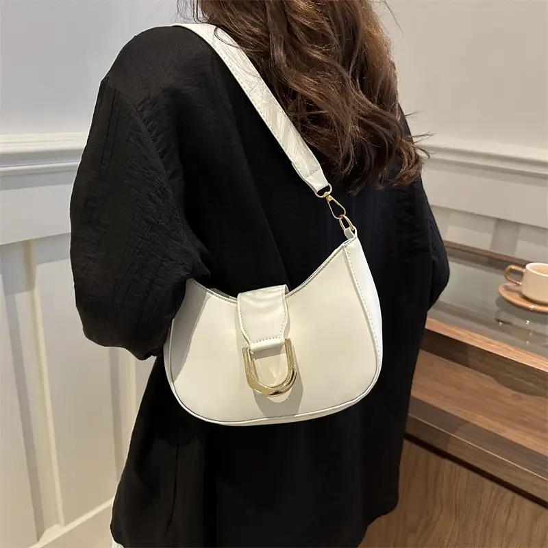White Square Underarm Bag for Women 2025 - Image 5
