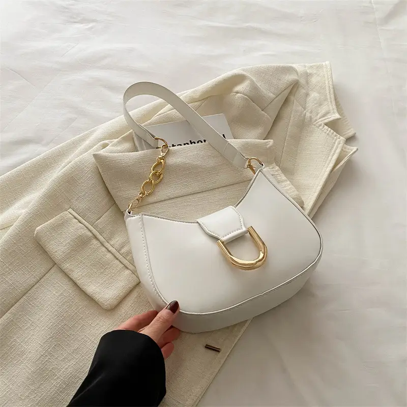 White Square Underarm Bag for Women 2025 - Image 3
